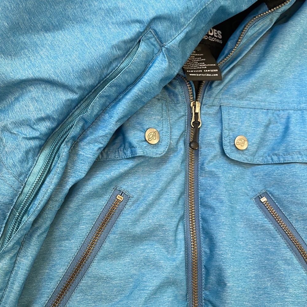 Betty Rides blue Snowboarding Jacket - Picture 9 of 14